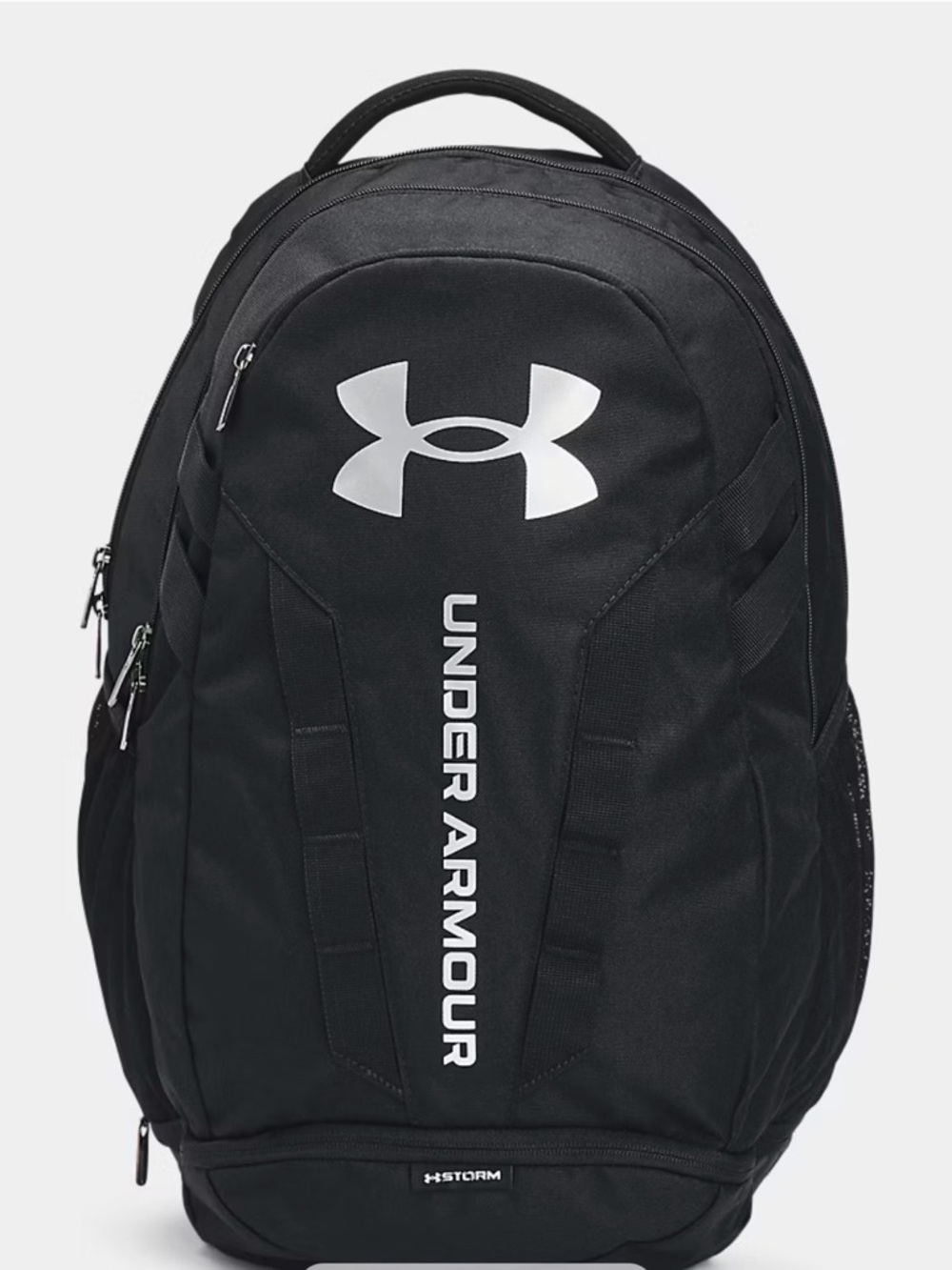 New Under Armour Hustle Lite Storm Backpack Unisex Black Gray 26.5L